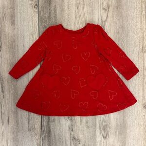 Cat & Jack Red Heart Dress